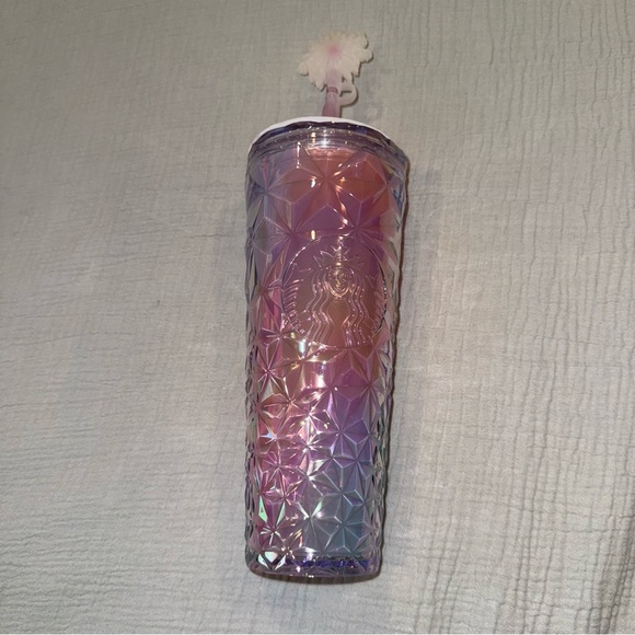 Starbucks Wicked Glinda Prism Iridescent Tumbler 2024 with Straw - Picture 3 of 14